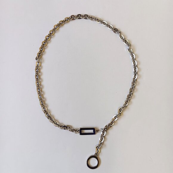 Women's Silver Cable Chain Belt One Size - Picture 1 of 8